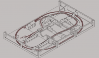 Structure de base avec voies HOm et HOe et décors vue SE.JPG