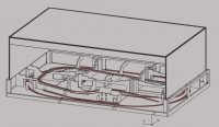 Structure de base avec voies HOm et HOe et décors et cadres et toiles fond.JPG