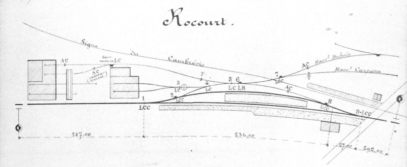 Schéma de la gare de Rocourt (source ANMT)